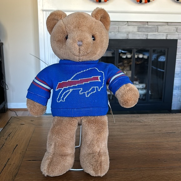 Very rare Vintage Buffalo Bills Bear with stand & glasses Collectible - Picture 2 of 14